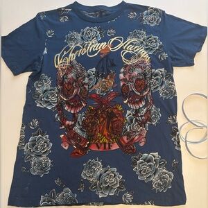 Christian audigier / Ed hardy rhinestone shirt